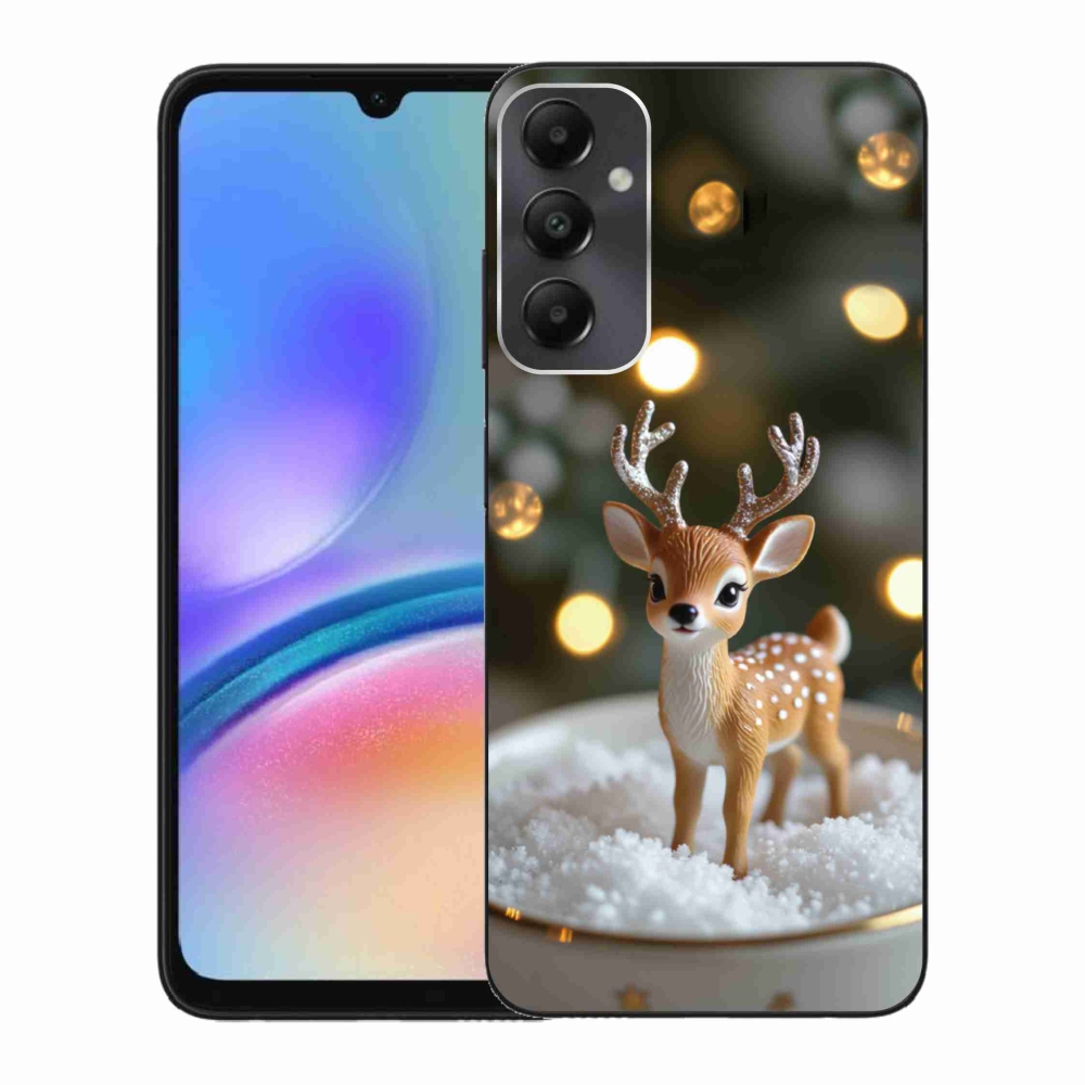 Gelový kryt mmCase na Samsung Galaxy A05s - roztomilý vánoční jelen