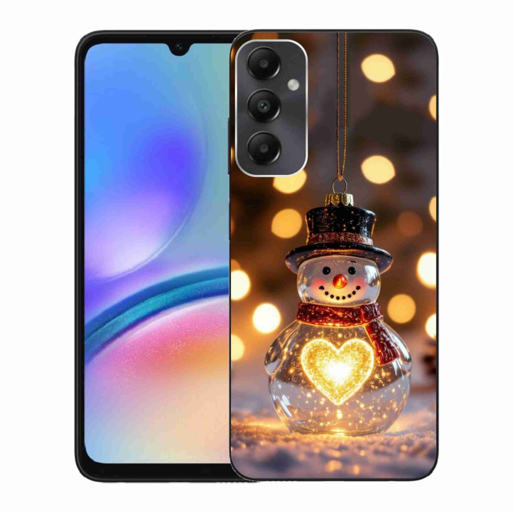 Gelový kryt mmCase na Samsung Galaxy A05s - svítící vánoční sněhulák