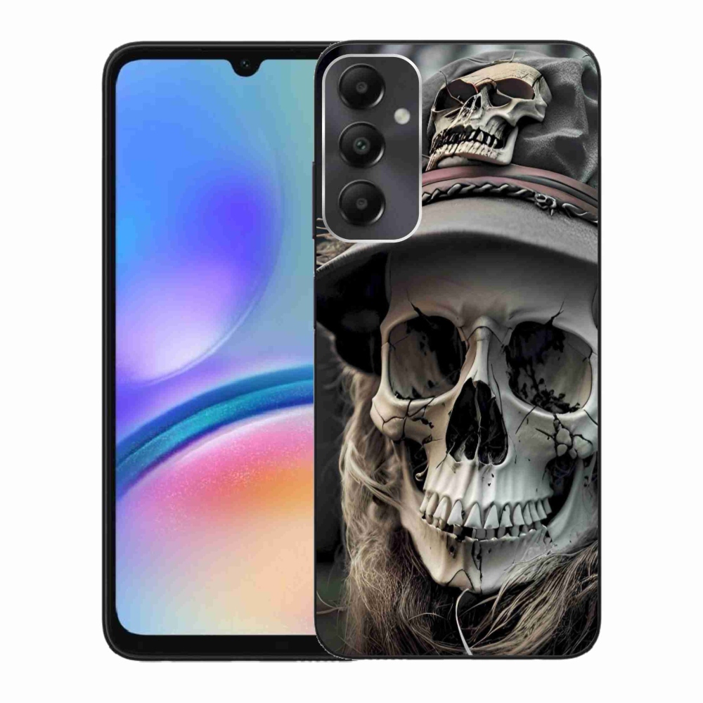 Gelový kryt mmCase na Samsung Galaxy A05s - temná lebka