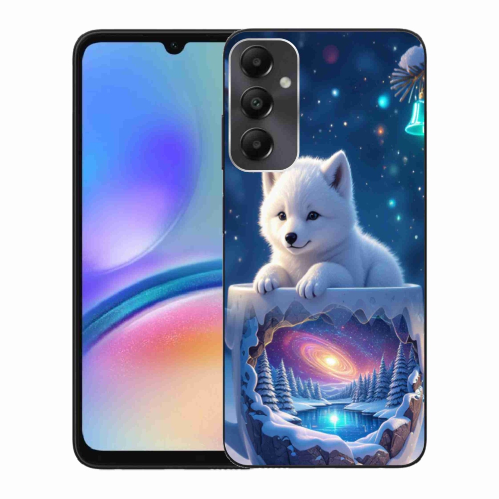 Gelový kryt mmCase na Samsung Galaxy A05s - vánoční štěně