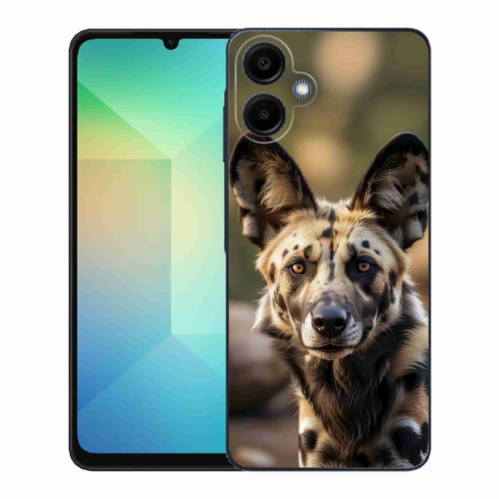 Gelový kryt mmCase na Samsung Galaxy A06 - africký divoký pes