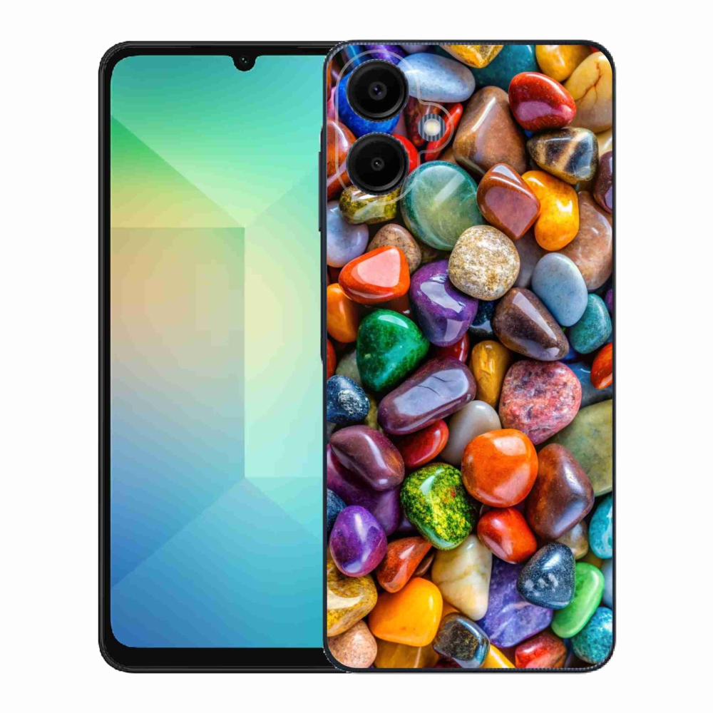 Gelový kryt mmCase na Samsung Galaxy A06 - barevné kamínky