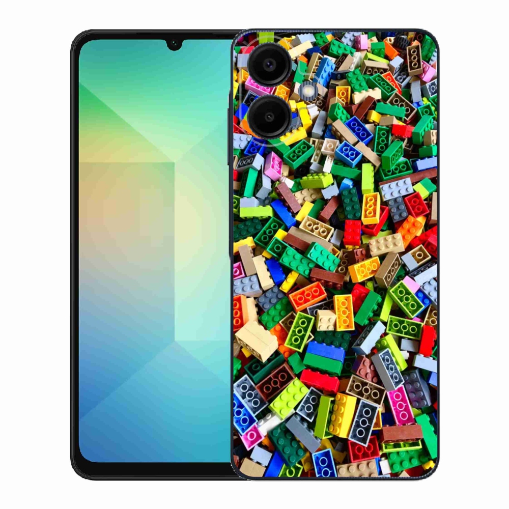Gelový kryt mmCase na Samsung Galaxy A06 - barevné stavební kostky