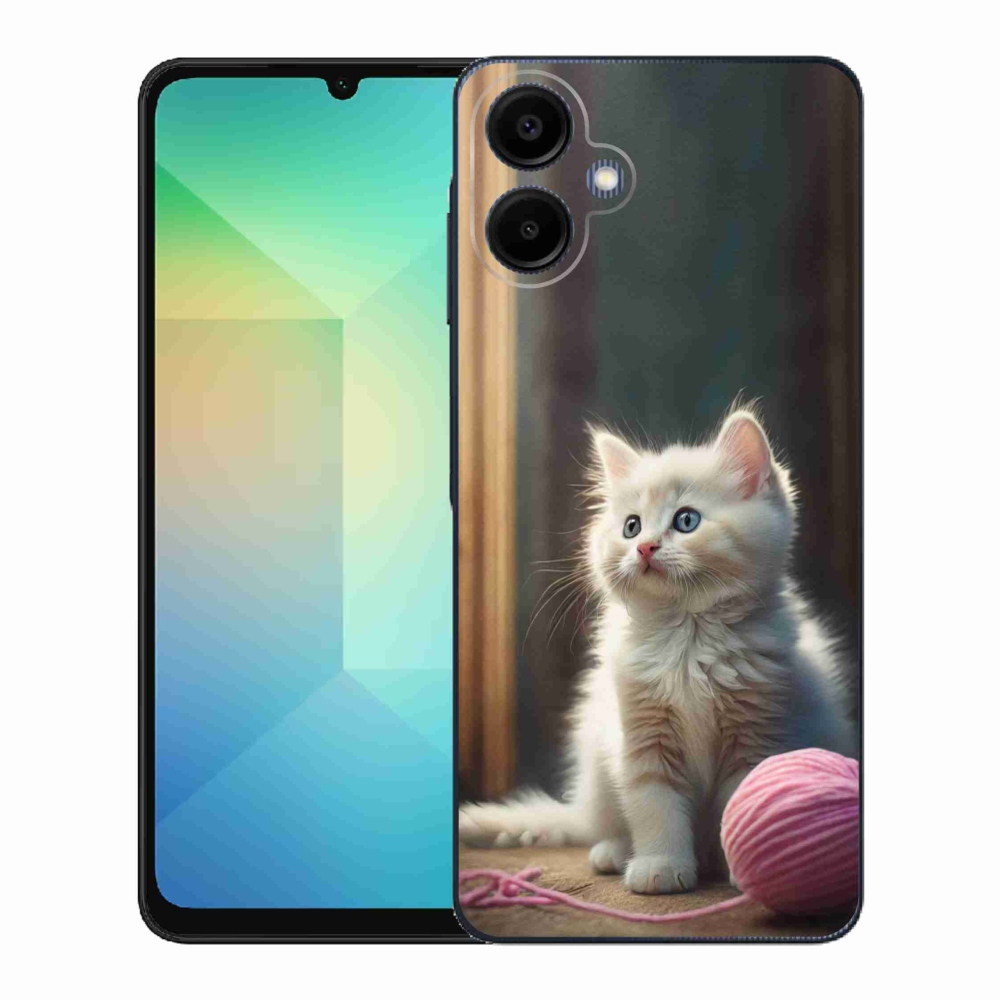 Gelový kryt mmCase na Samsung Galaxy A06 - bílé kotě 2