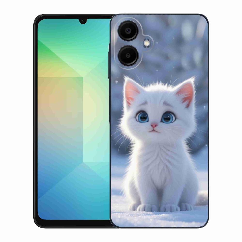 Gelový kryt mmCase na Samsung Galaxy A06 - bílé kotě 3