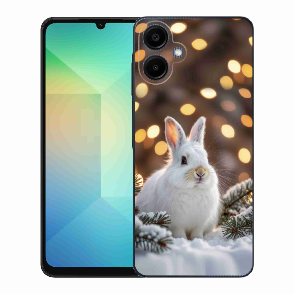 Gelový kryt mmCase na Samsung Galaxy A06 - bílý zajíc