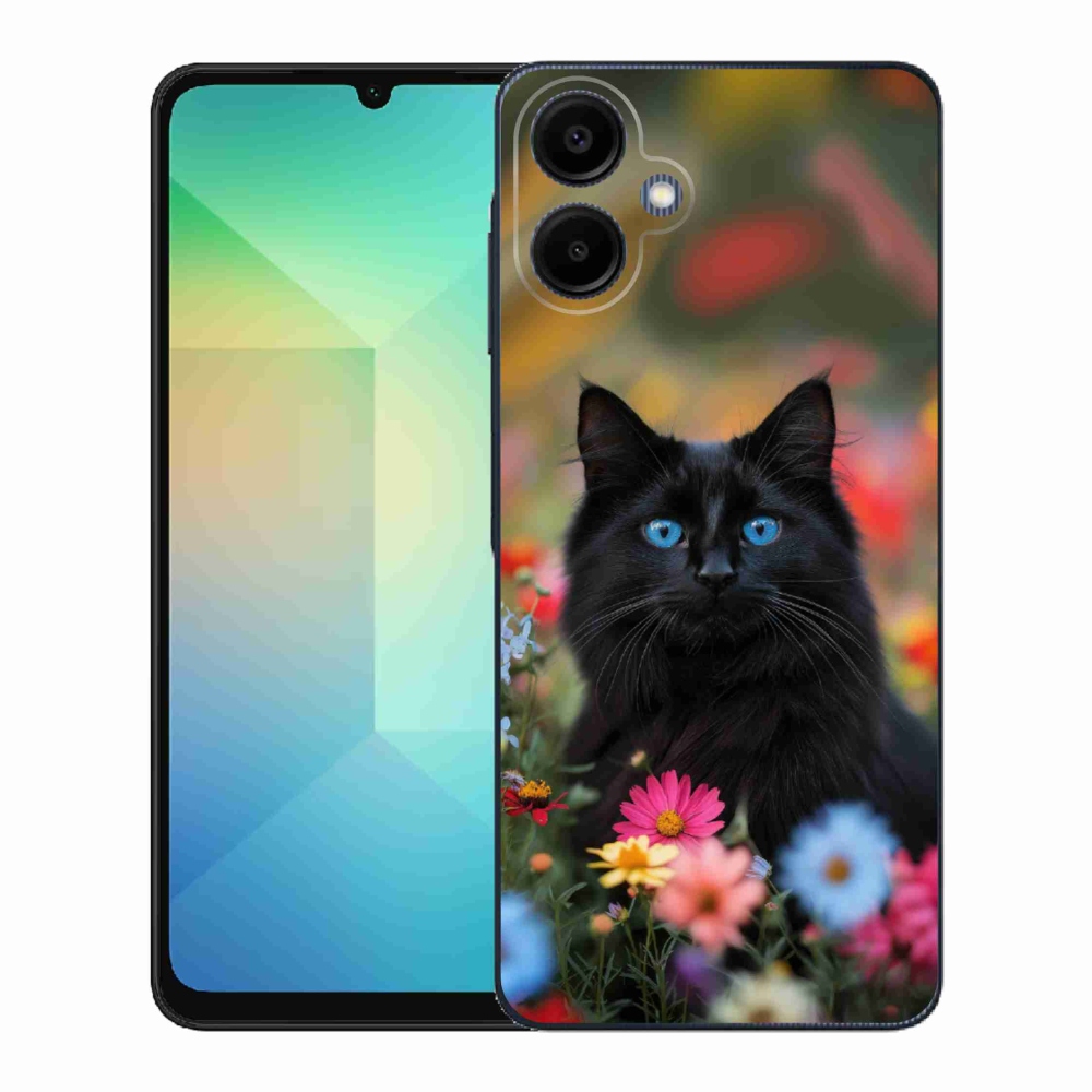 Gelový kryt mmCase na Samsung Galaxy A06 - černé kotě 4