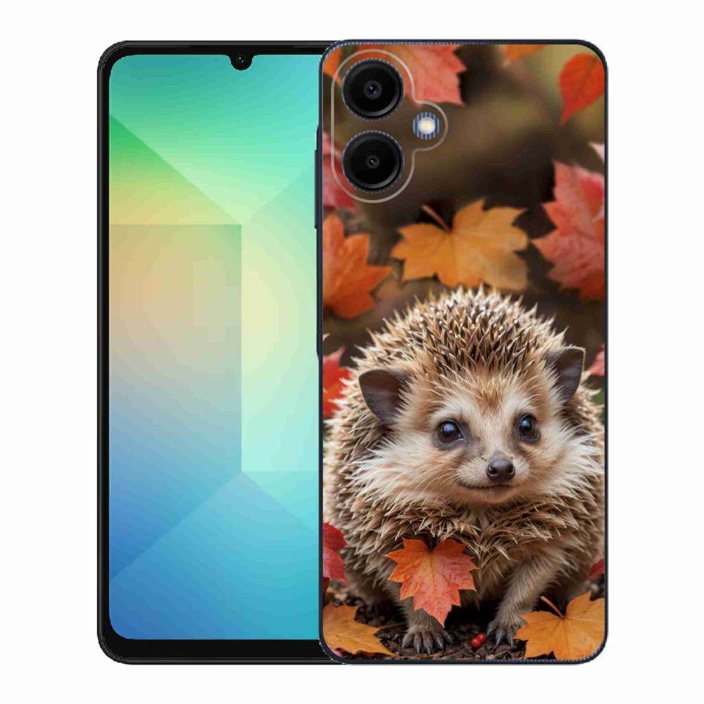 Gelový kryt mmCase na Samsung Galaxy A06 - ježek v listí