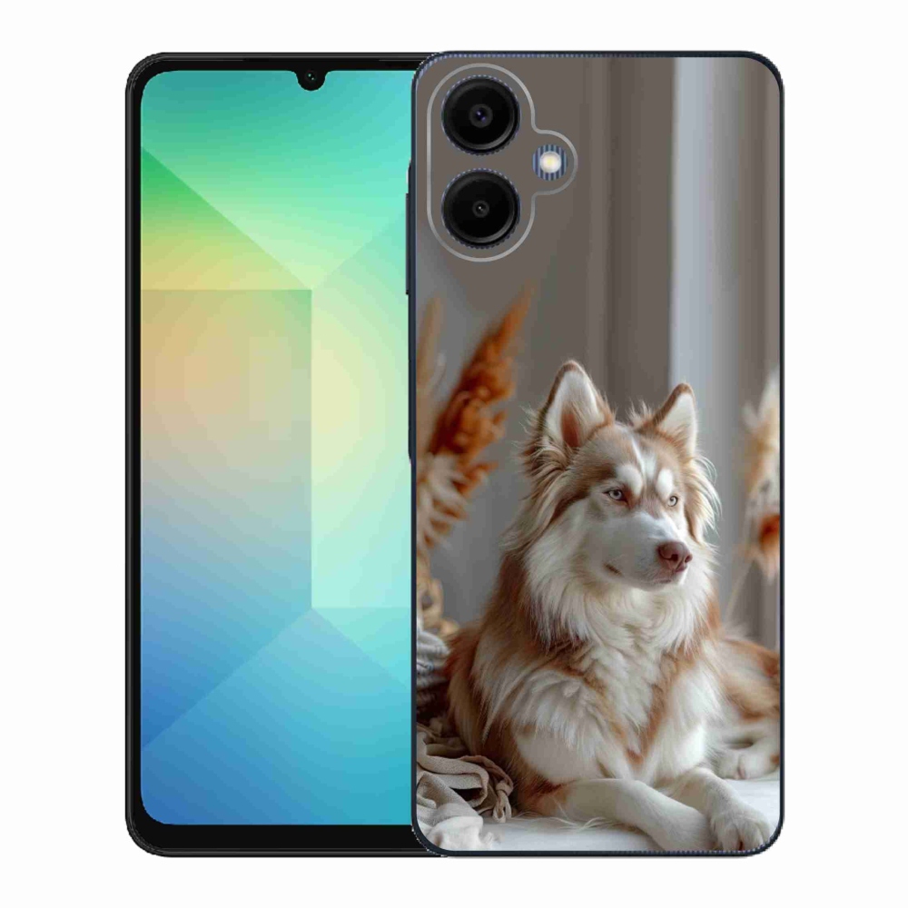 Gelový kryt mmCase na Samsung Galaxy A06 - klidný sibiřský husky