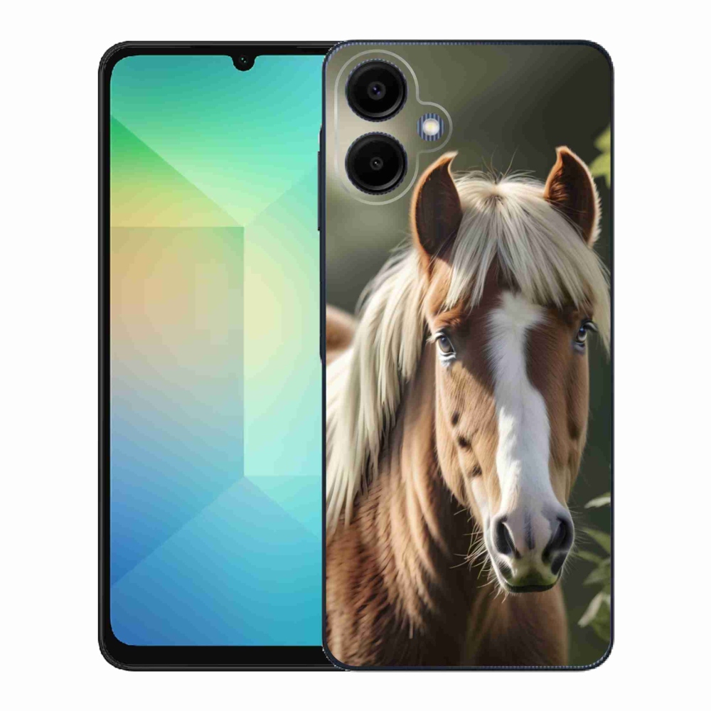 Gelový kryt mmCase na Samsung Galaxy A06 - kůň se světlou hřívou