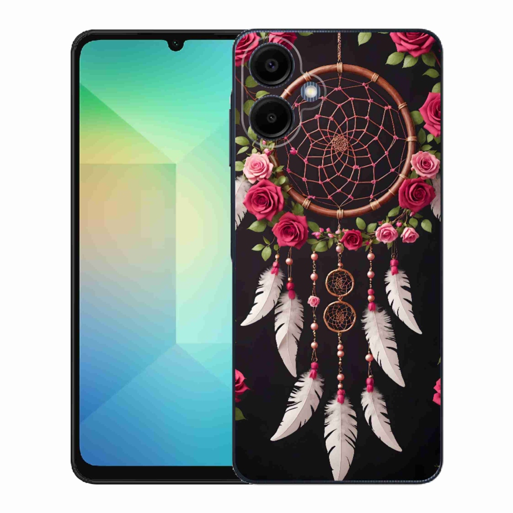 Gelový kryt mmCase na Samsung Galaxy A06 - lapač snů s růžemi