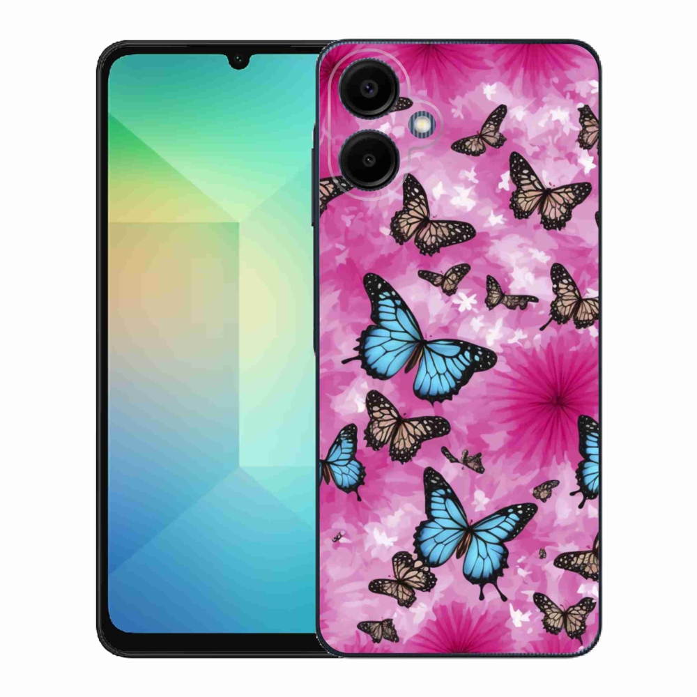Gelový kryt mmCase na Samsung Galaxy A06 - motýlí zahrada