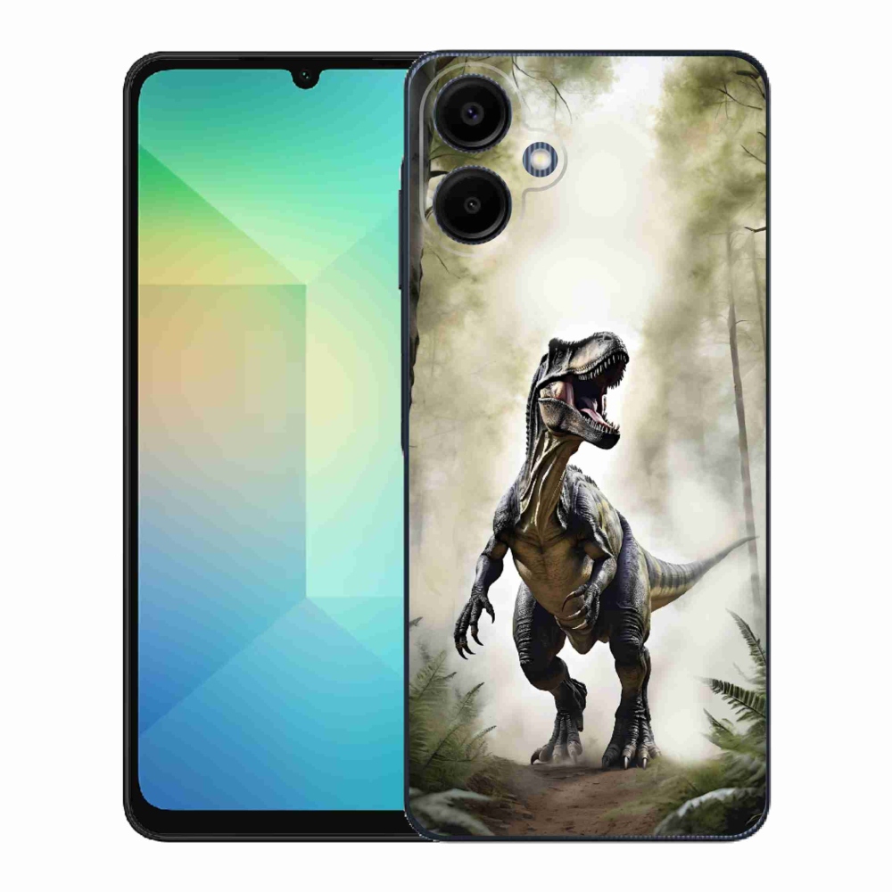 Gelový kryt mmCase na Samsung Galaxy A06 - naštvaný T-Rex