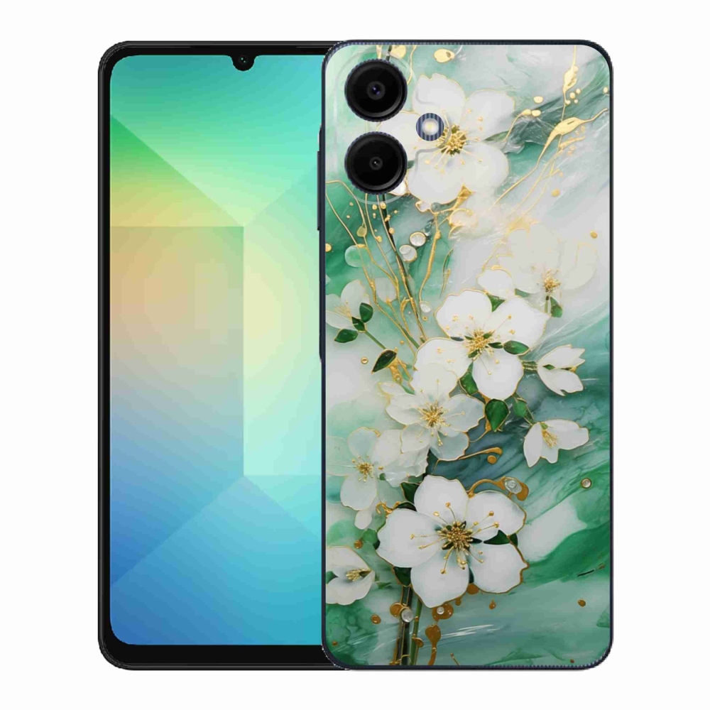 Gelový kryt mmCase na Samsung Galaxy A06 - něžné květy