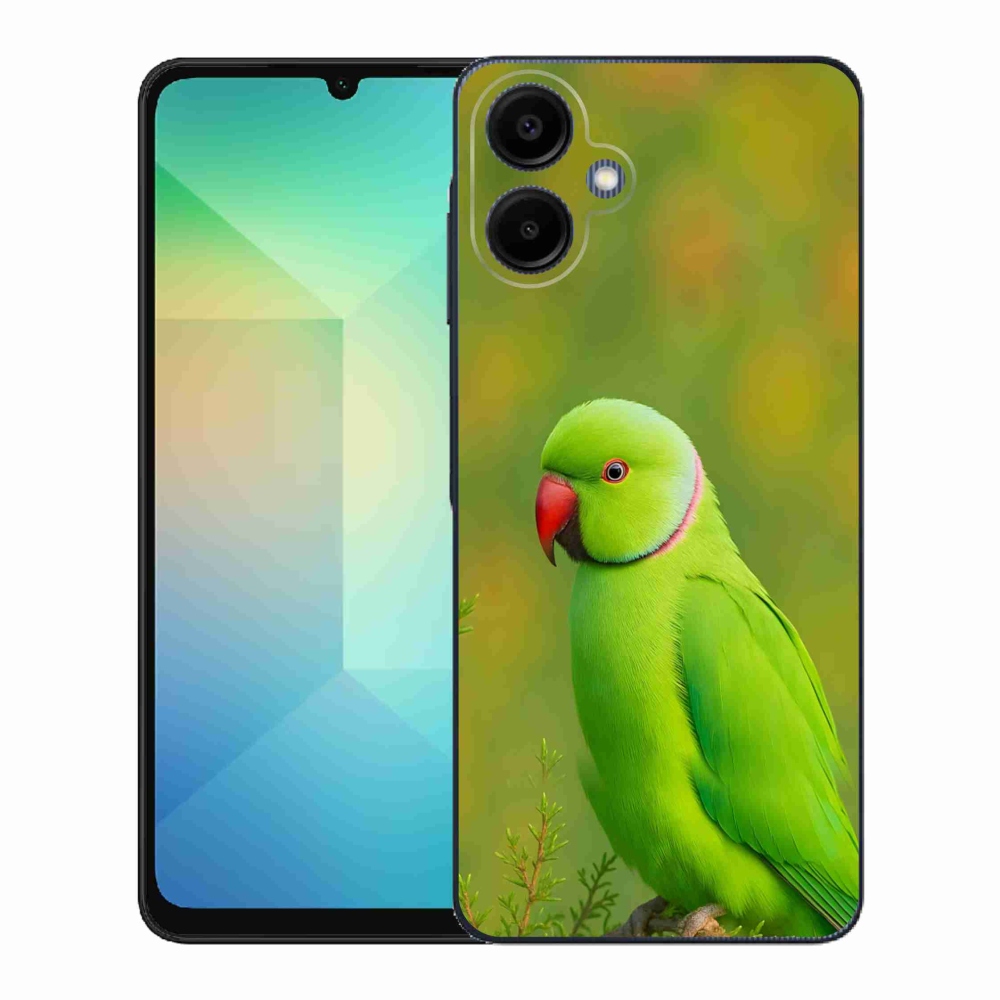 Gelový kryt mmCase na Samsung Galaxy A06 - papoušek alexandr 2