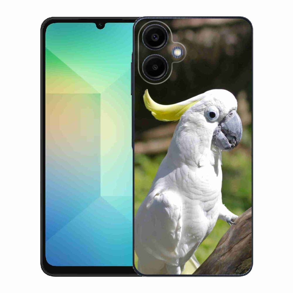 Gelový kryt mmCase na Samsung Galaxy A06 - papoušek kakadu 2