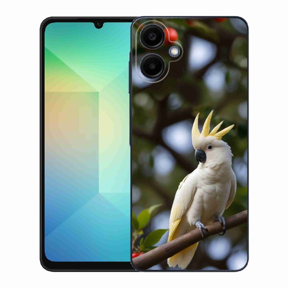 Gelový kryt mmCase na Samsung Galaxy A06 - papoušek kakadu 3