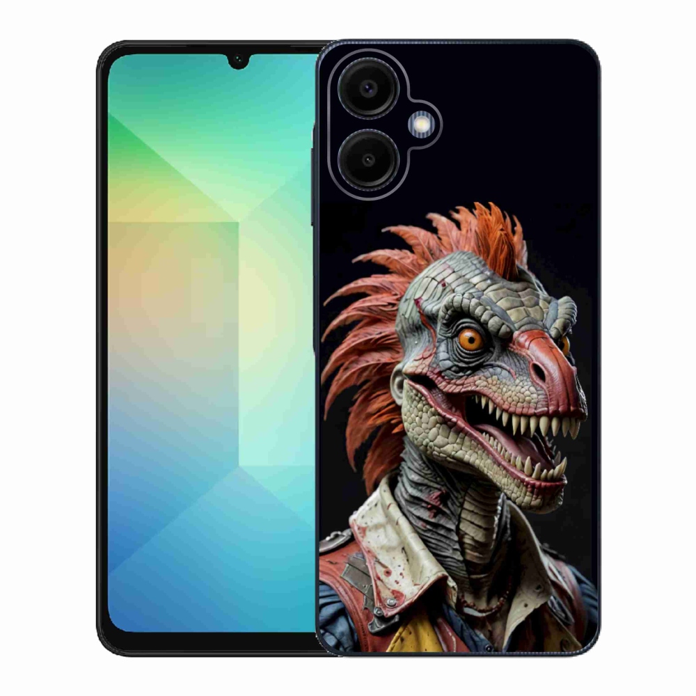 Gelový kryt mmCase na Samsung Galaxy A06 - punk dinosaurus