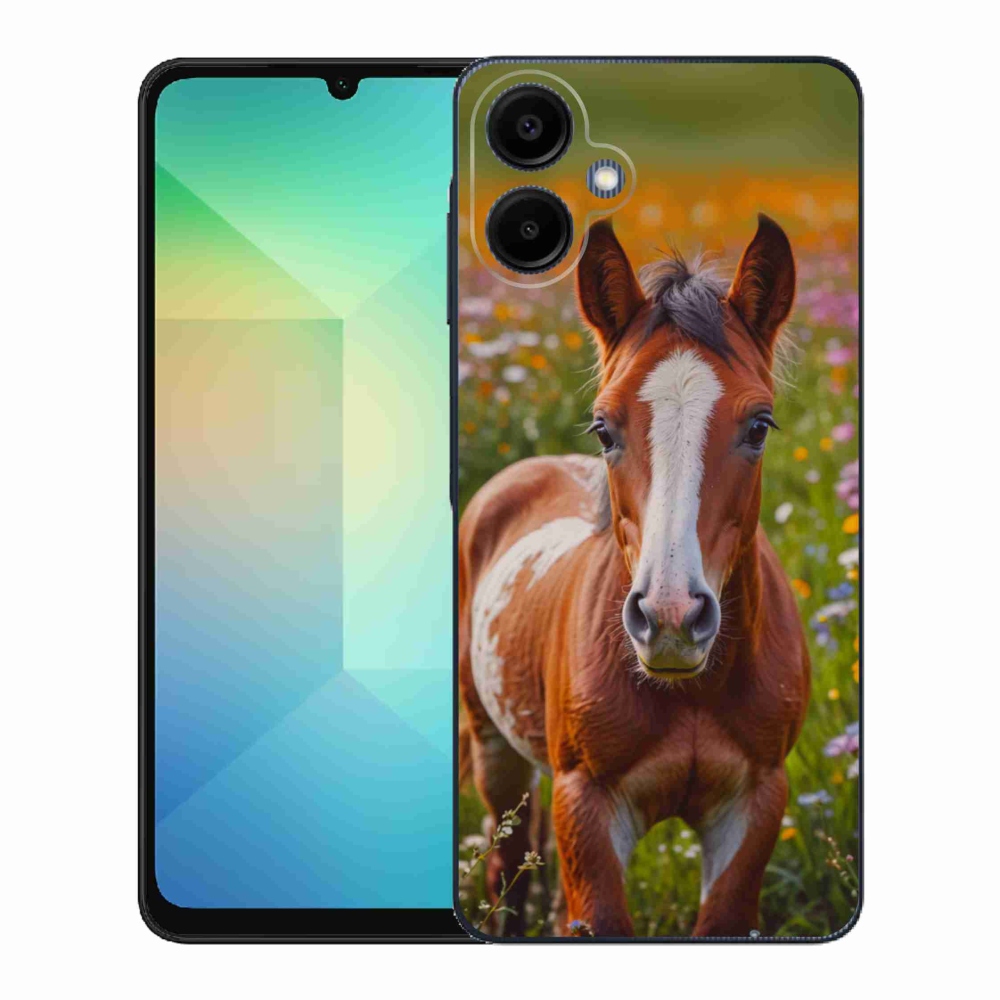 Gelový kryt mmCase na Samsung Galaxy A06 - roztomilé hříbě