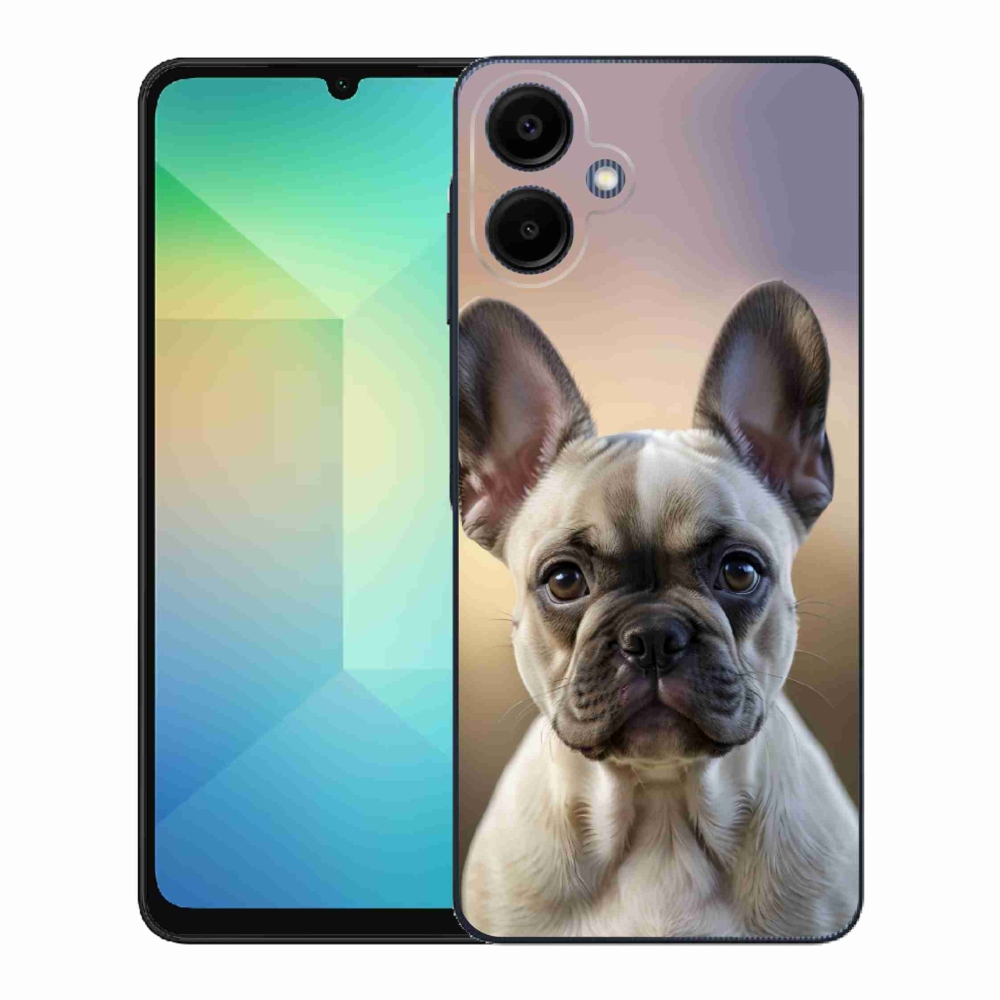 Gelový kryt mmCase na Samsung Galaxy A06 - roztomilý francouzský buldoček