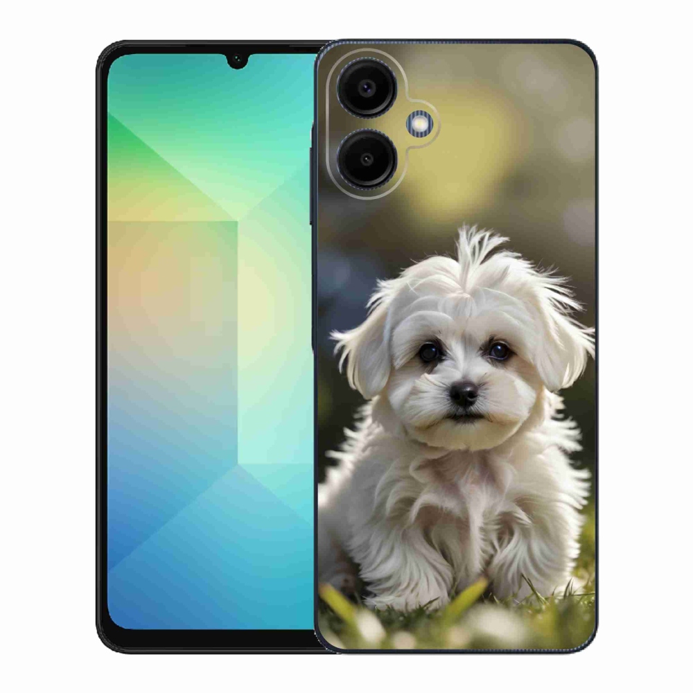 Gelový kryt mmCase na Samsung Galaxy A06 - roztomilý maltézský psík