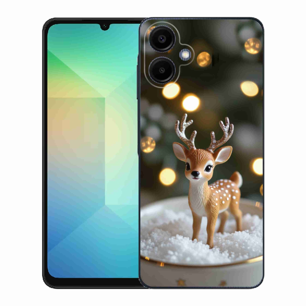 Gelový kryt mmCase na Samsung Galaxy A06 - roztomilý vánoční jelen