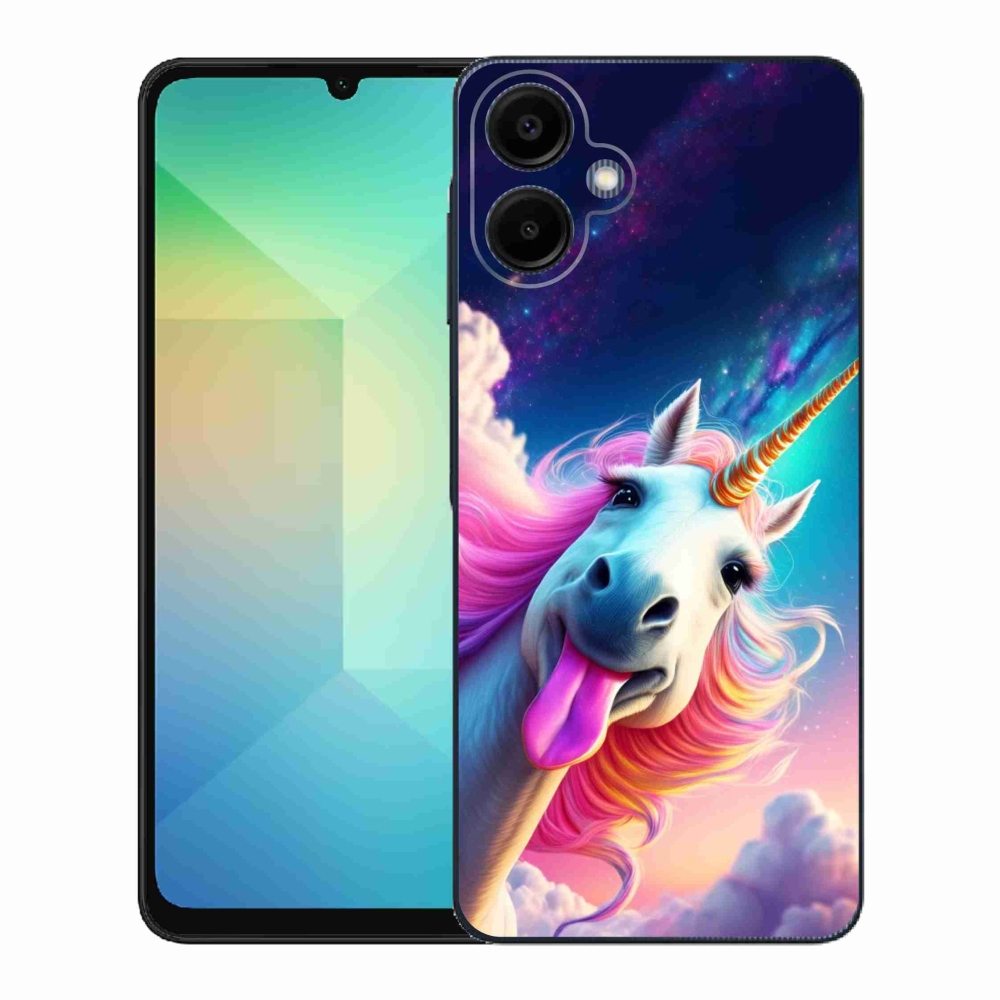 Gelový kryt mmCase na Samsung Galaxy A06 - šílený jednorožec
