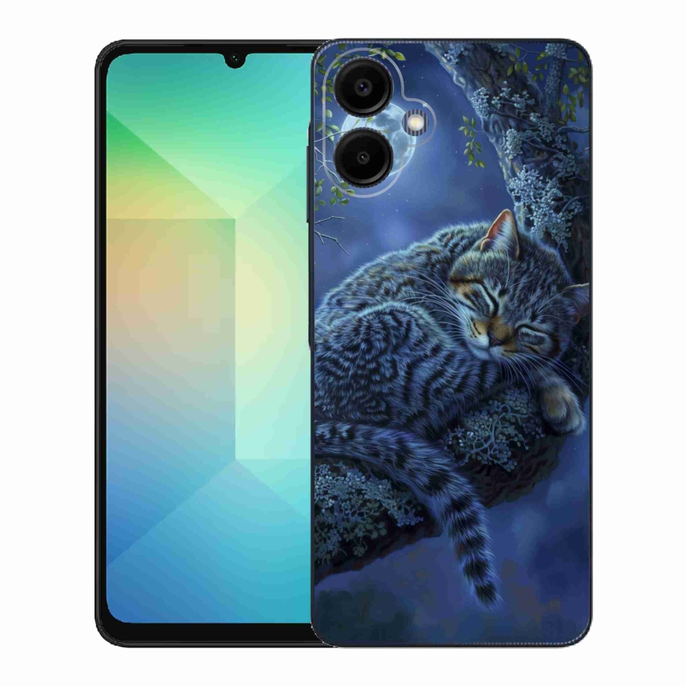 Gelový kryt mmCase na Samsung Galaxy A06 - spící kočka