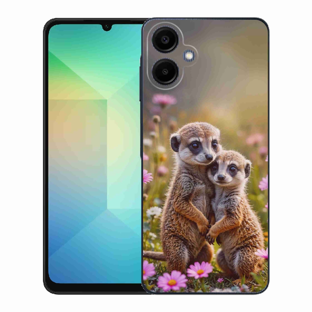 Gelový kryt mmCase na Samsung Galaxy A06 - surikatí duo