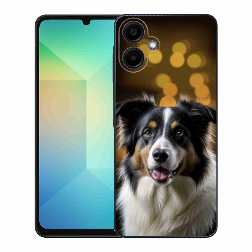 Gelový kryt mmCase na Samsung Galaxy A06 - usměvavý australský ovčák