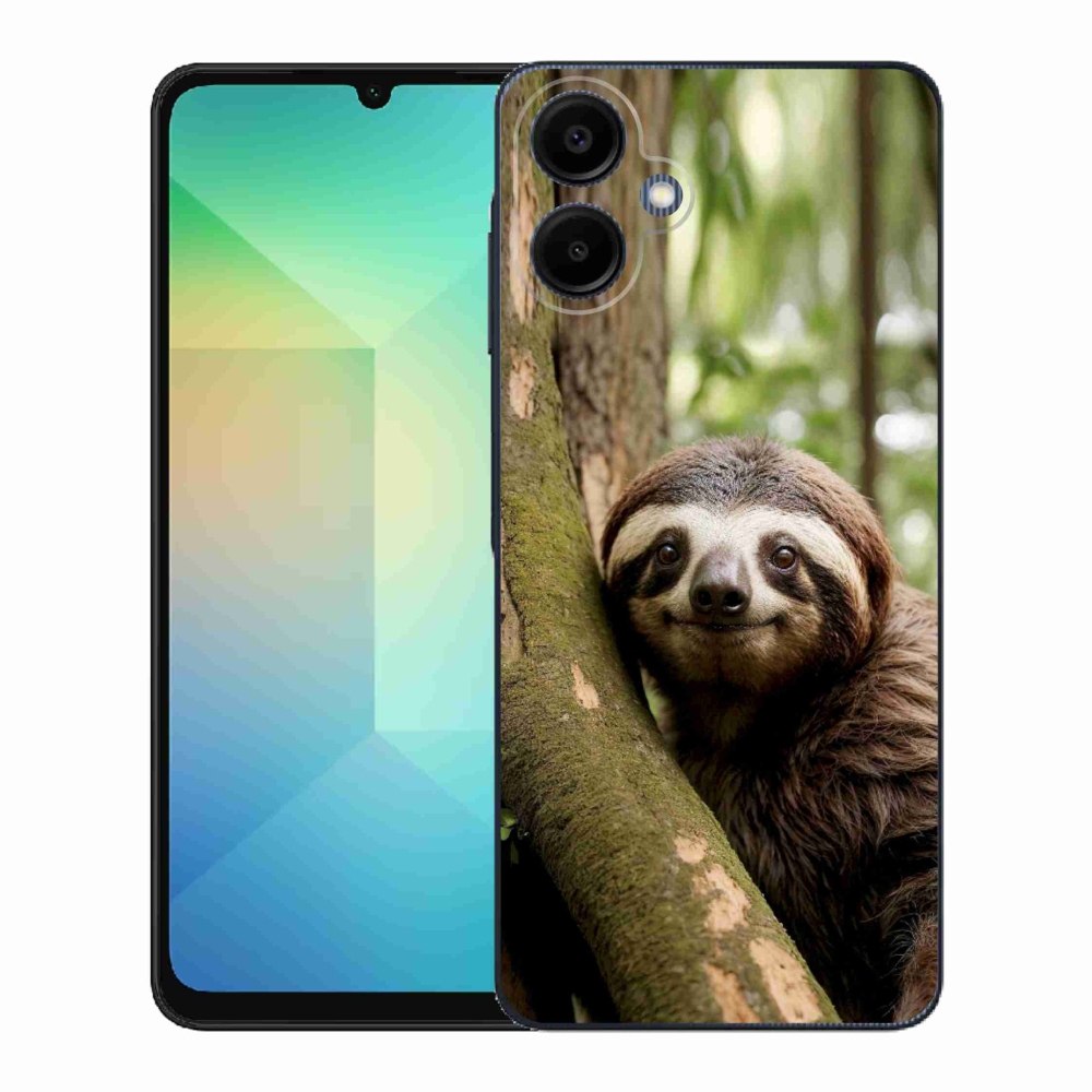 Gelový kryt mmCase na Samsung Galaxy A06 - usměvavý lenochod