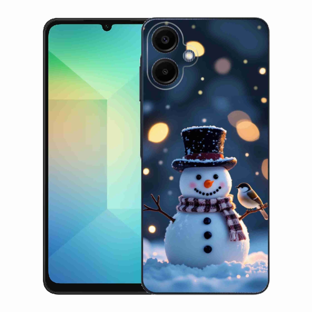 Gelový kryt mmCase na Samsung Galaxy A06 - vánoční sněhulák