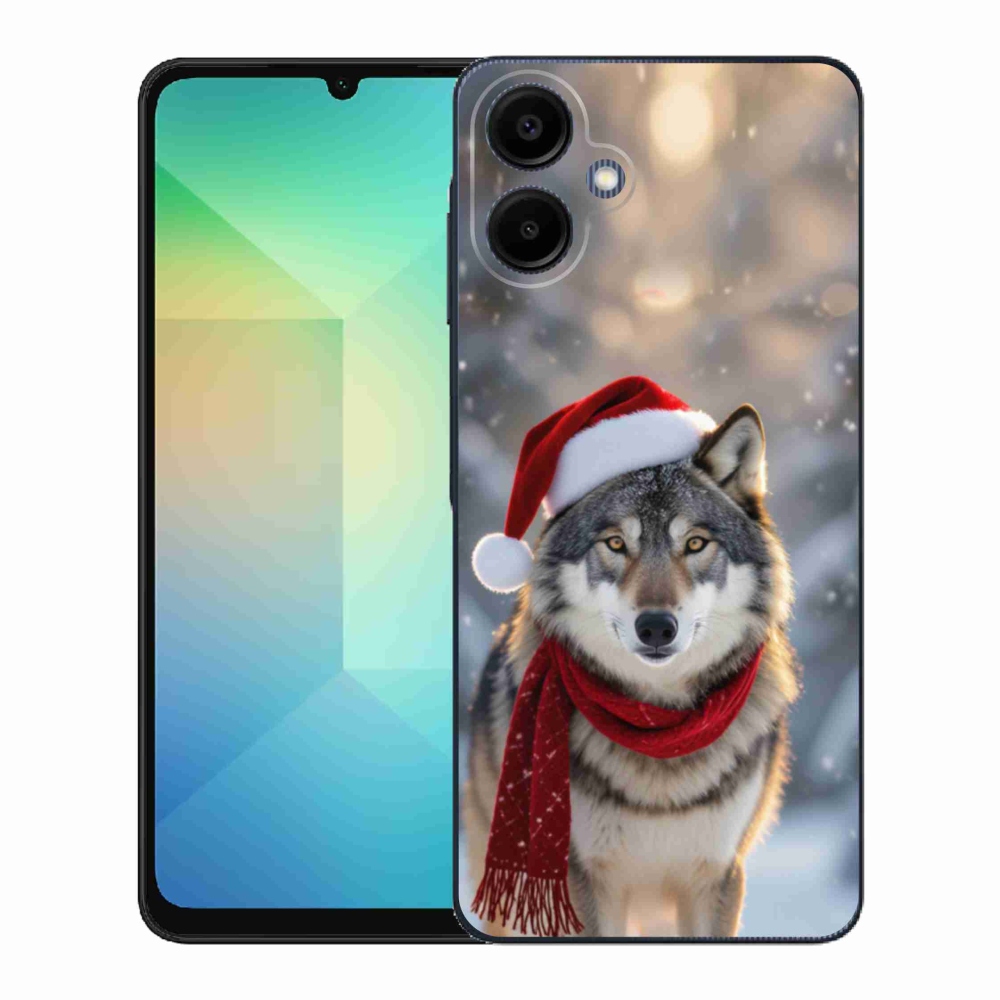 Gelový kryt mmCase na Samsung Galaxy A06 - vánoční vlk