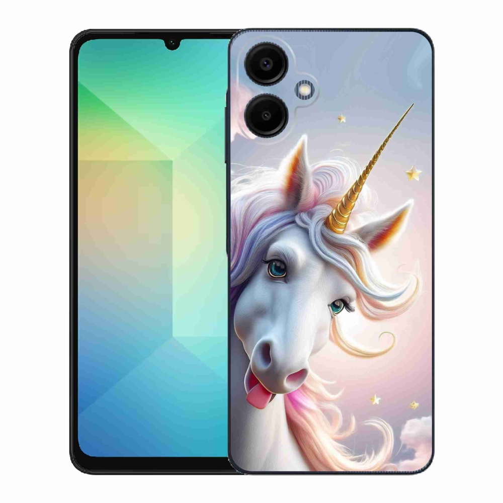 Gelový kryt mmCase na Samsung Galaxy A06 - veselý jednorožec
