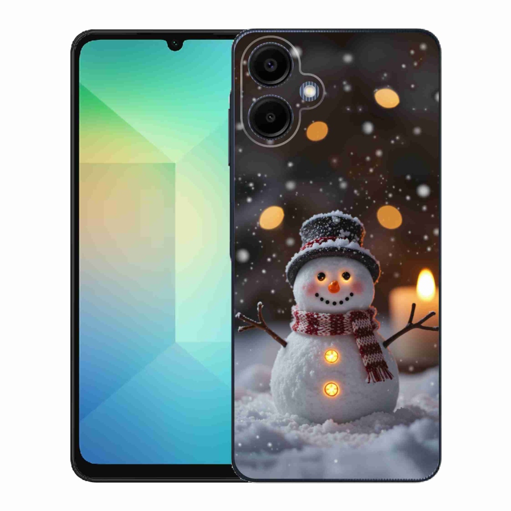 Gelový kryt mmCase na Samsung Galaxy A06 - veselý sněhulák