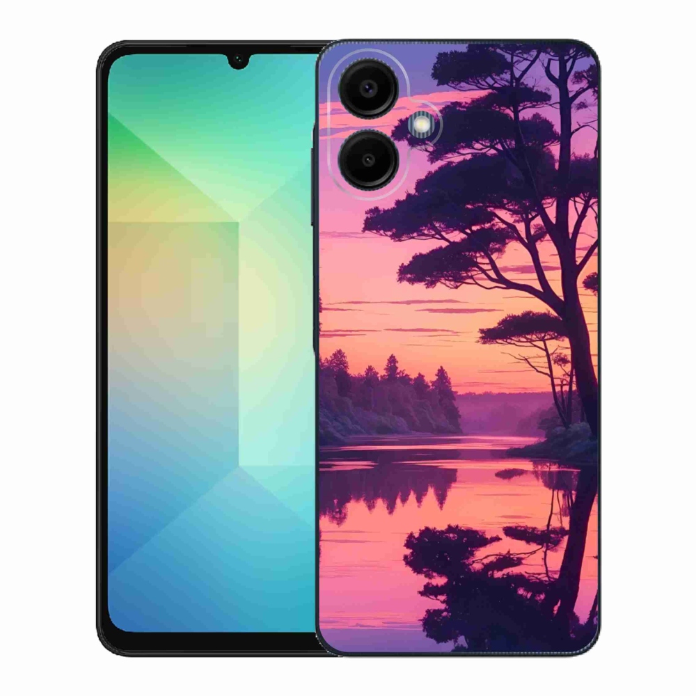 Gelový kryt mmCase na Samsung Galaxy A06 - západ slunce nad jezerem