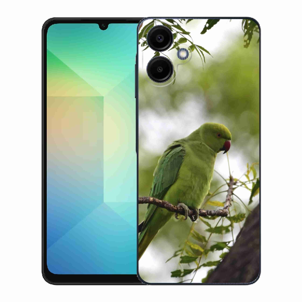 Gelový kryt mmCase na Samsung Galaxy A06 - zelený papoušek