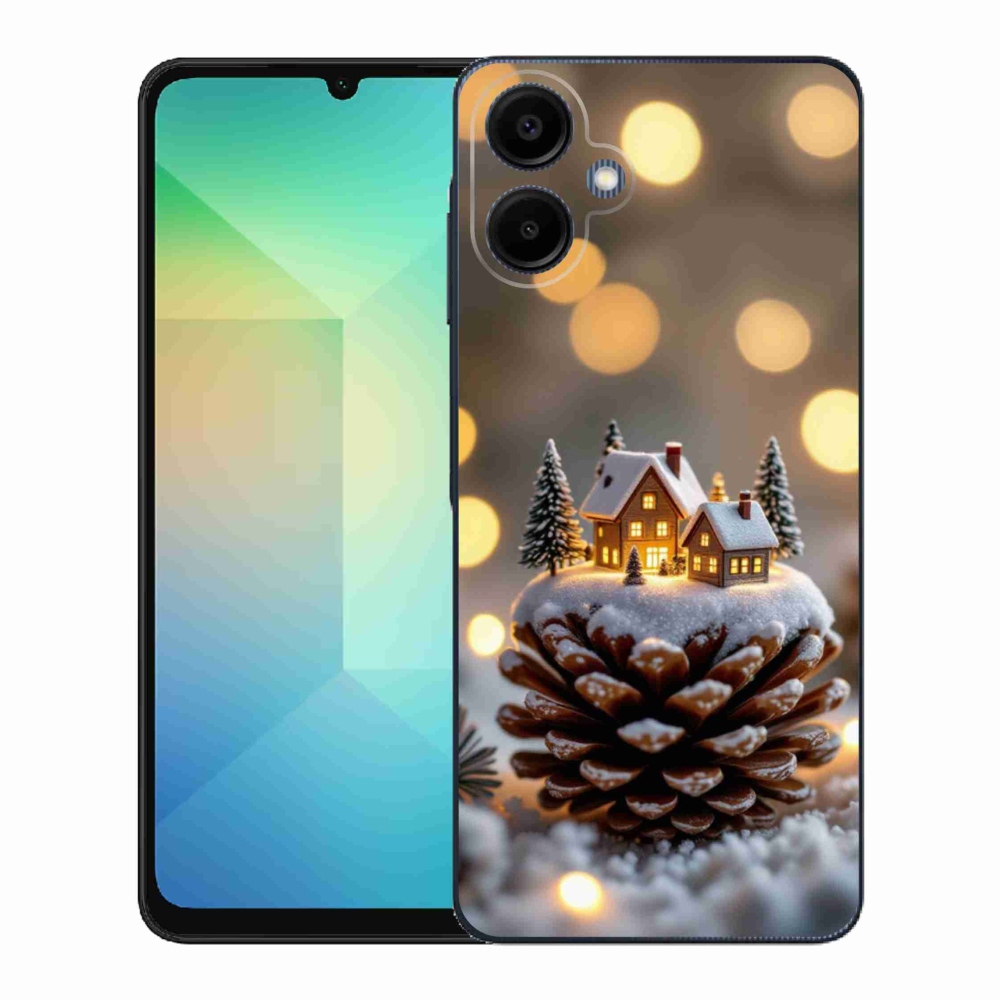 Gelový kryt mmCase na Samsung Galaxy A06 - zimní vesnička