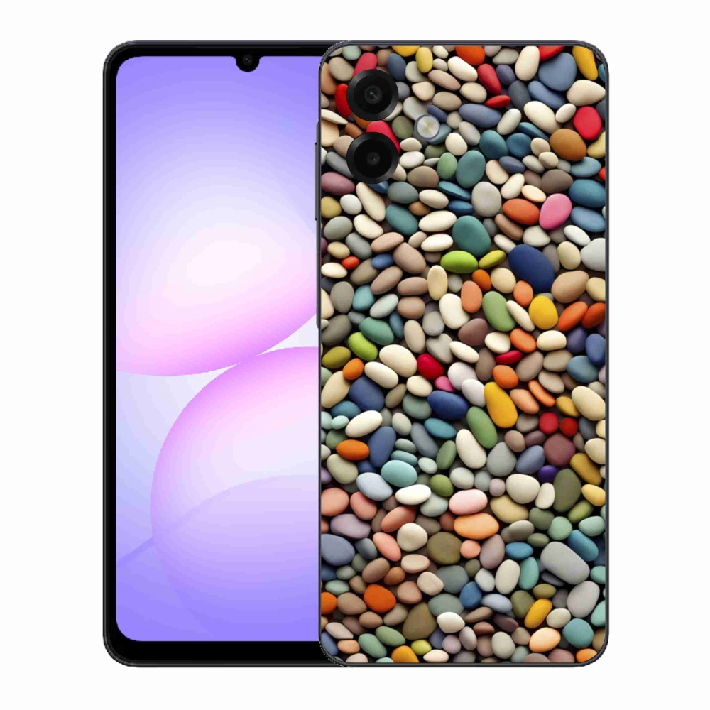Gelový kryt mmCase na Samsung Galaxy A07 - barevné kamínky 2