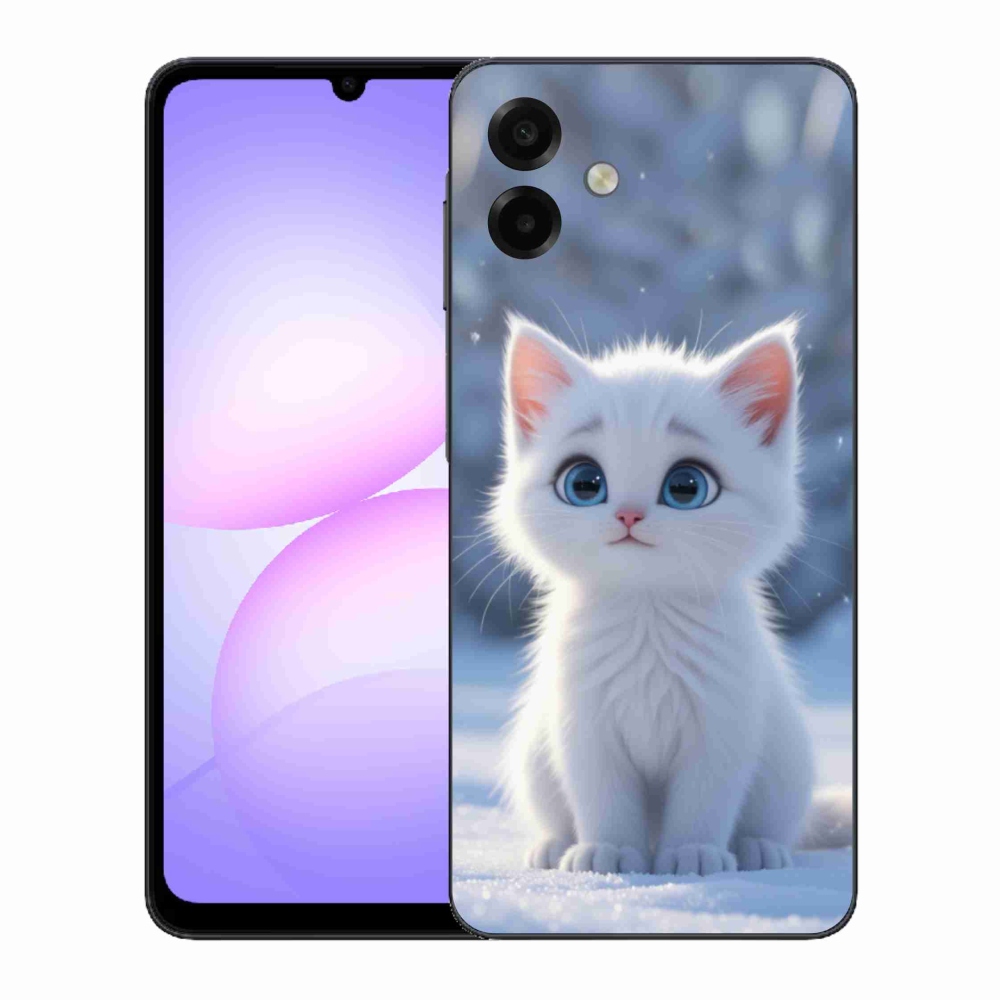 Gelový kryt mmCase na Samsung Galaxy A07 - bílé kotě 3