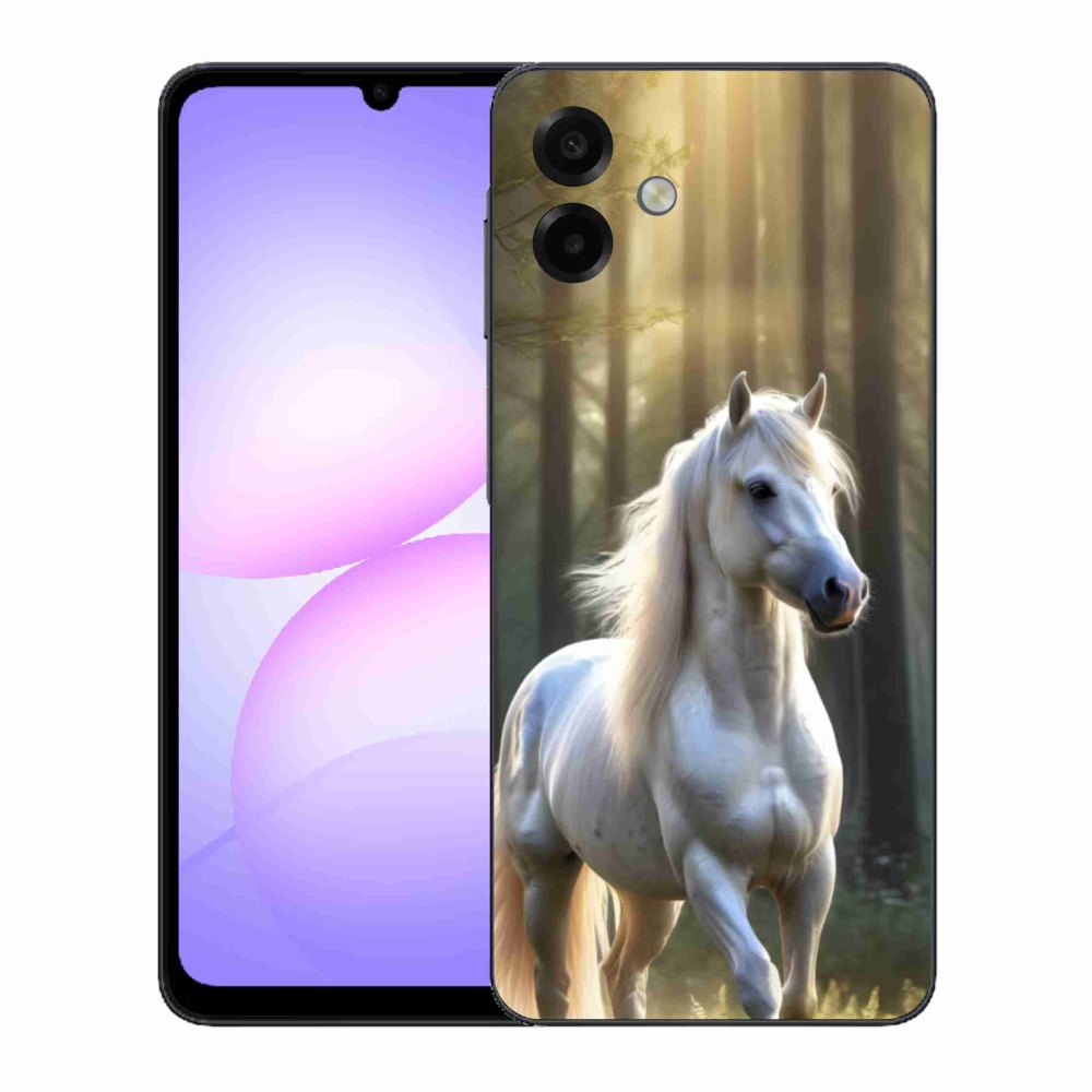 Gelový kryt mmCase na Samsung Galaxy A07 - bílý kůň 3