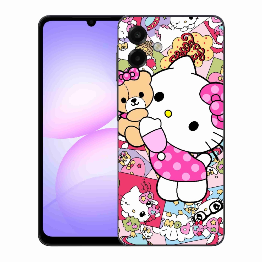 Gelový kryt mmCase na Samsung Galaxy A07 - cute kitty