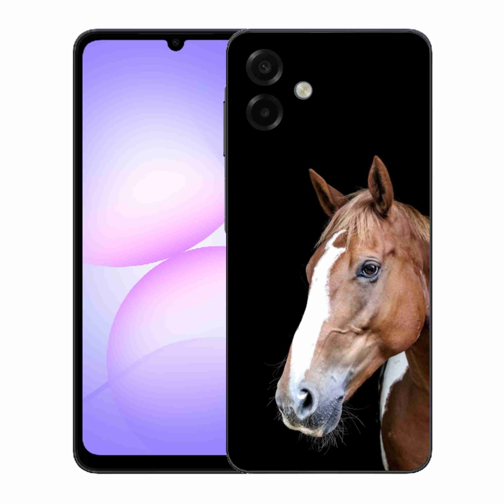 Gelový kryt mmCase na Samsung Galaxy A07 - hnědý kůň 3