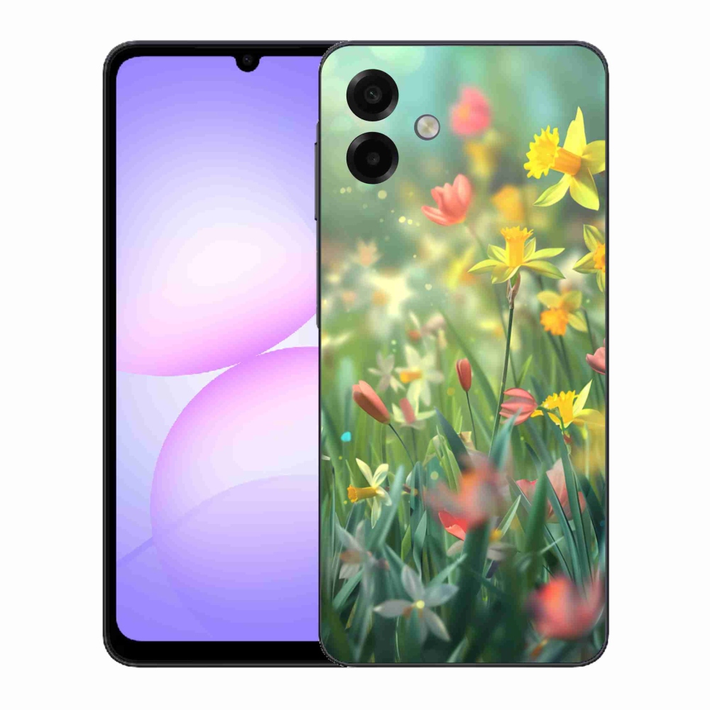 Gelový kryt mmCase na Samsung Galaxy A07 - jarní květy