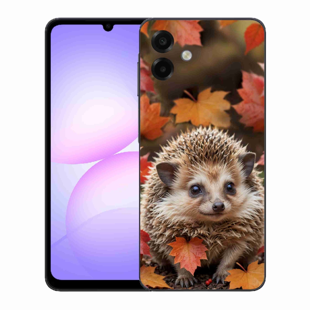 Gelový kryt mmCase na Samsung Galaxy A07 - ježek v listí