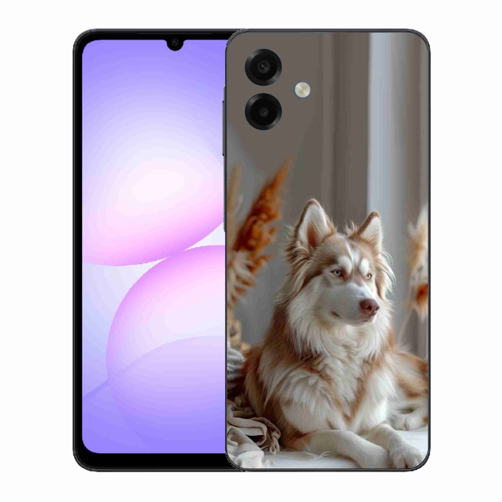 Gelový kryt mmCase na Samsung Galaxy A07 - klidný sibiřský husky