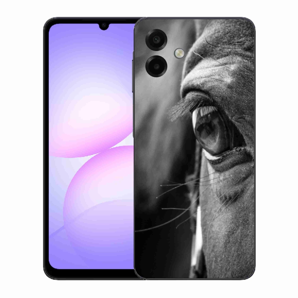 Gelový kryt mmCase na Samsung Galaxy A07 - koňský pohled