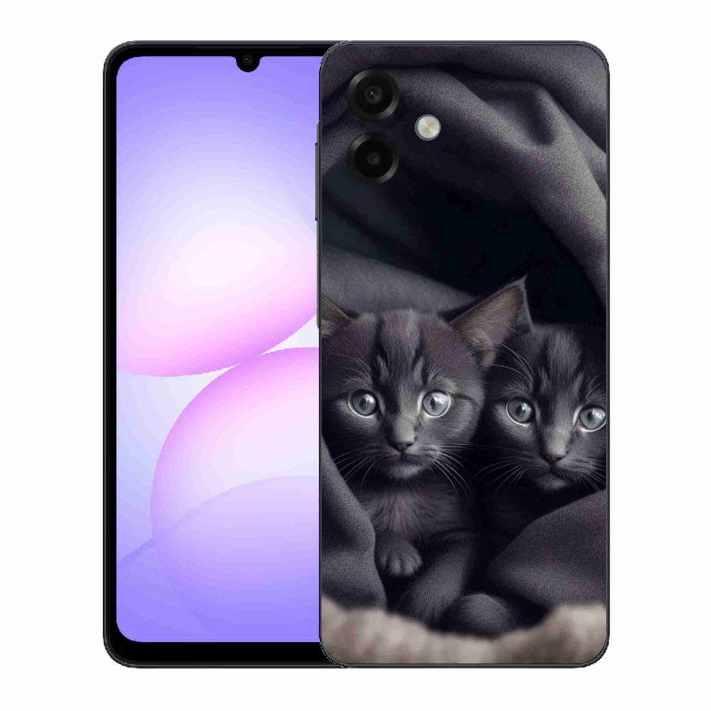 Gelový kryt mmCase na Samsung Galaxy A07 - kočičí duo