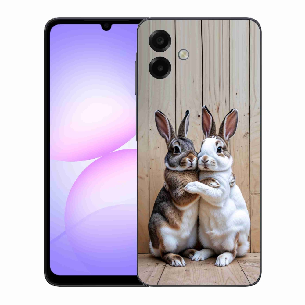 Gelový kryt mmCase na Samsung Galaxy A07 - králičí pár