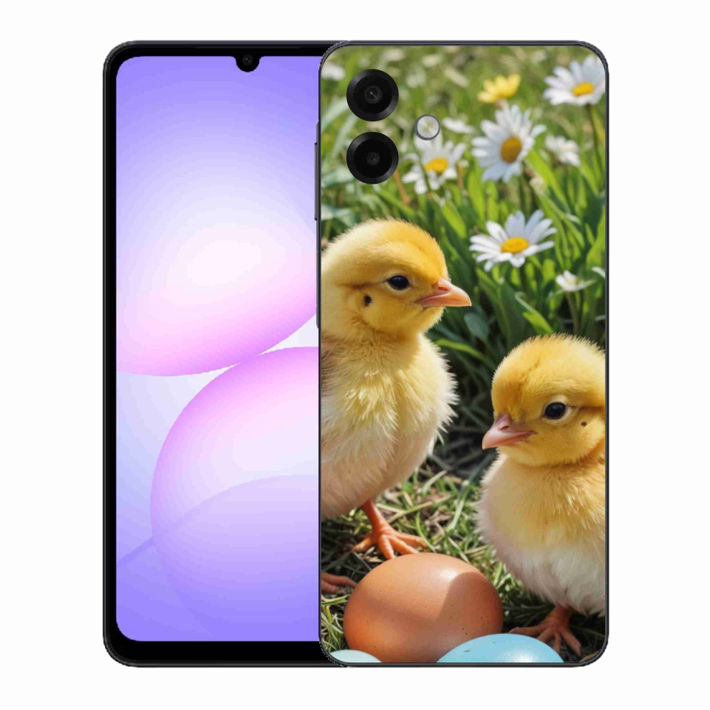 Gelový kryt mmCase na Samsung Galaxy A07 - kuřátka